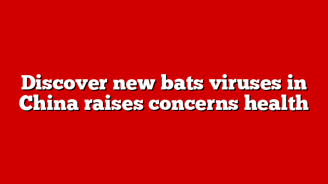 Discover new bats viruses in China raises concerns health