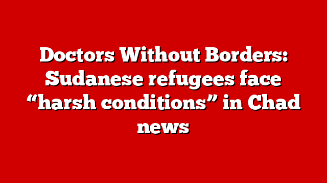 Doctors Without Borders: Sudanese refugees face “harsh conditions” in Chad news