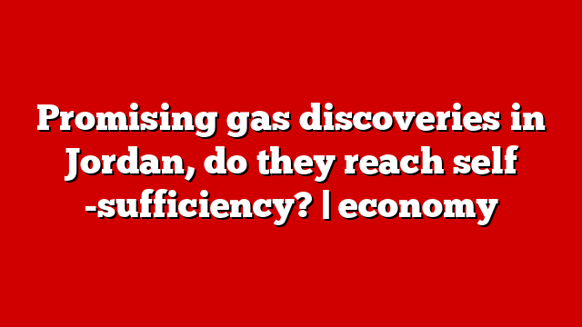 Promising gas discoveries in Jordan, do they reach self -sufficiency? | economy