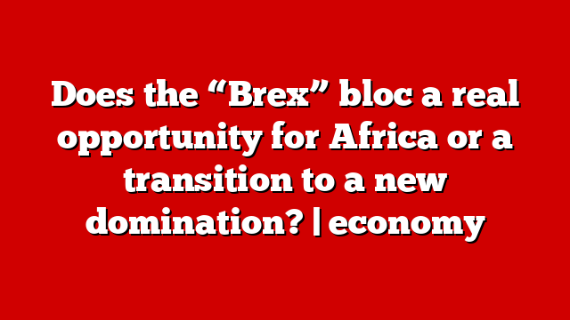 Does the “Brex” bloc a real opportunity for Africa or a transition to a new domination? | economy