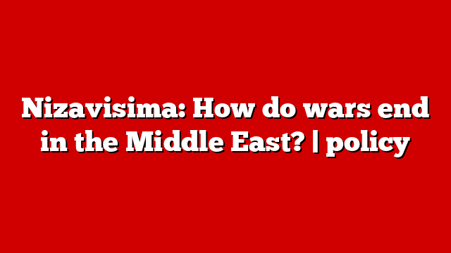 Nizavisima: How do wars end in the Middle East? | policy