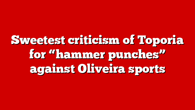 Sweetest criticism of Toporia for “hammer punches” against Oliveira sports