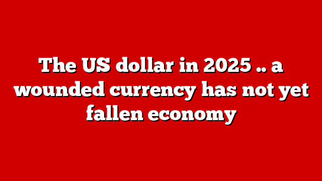 The US dollar in 2025 .. a wounded currency has not yet fallen economy