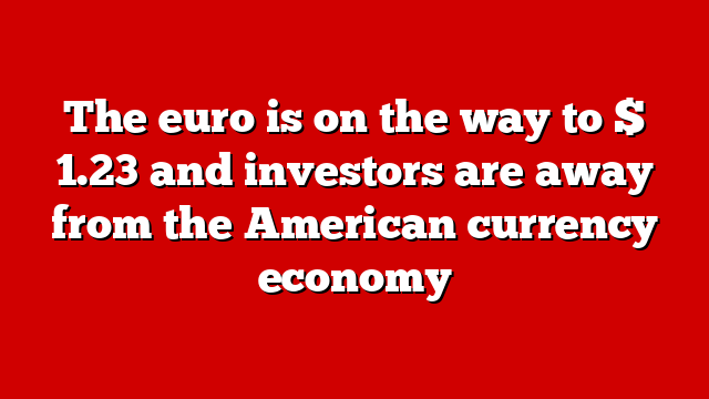 The euro is on the way to $ 1.23 and investors are away from the American currency economy